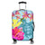 Hawaii Sea Turtle Hibiscus Kanaka Luggage Covers - AH Black - Polynesian Pride