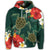 Hawaiian Sea Turtle Hibiscus Plumria Hoodie - Polynesian Pride