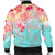 Hawaii Sea Turtle Plumeria Bomber Jacket - AH - Polynesian Pride