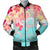 Hawaii Sea Turtle Plumeria Bomber Jacket - AH Black Unisex - Polynesian Pride