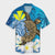 Hawaii Sea Turtle Plumeria Coconut Tree Hawaiian Shirt - AH Unisex Black - Polynesian Pride