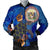 Hawaii Seal Of Hawaii Hibiscus Ocean Turtle Polynesian Bomber Jacket - AH Black Unisex - Polynesian Pride