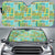 Hawaii Seamless Exotic Tiki Pattern Hawaii Car Sun Shade Auto Sun Shade Universal Fit White - Polynesian Pride