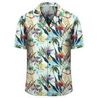 Hawaii Seamless Tropical Flower Plant And Leaf Hawaiian Shirt - Polynesian Pride