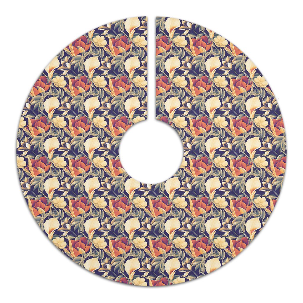 Hawaii Seamless Tropical Flower Plant And Leaf Tree Skirt - Polynesian Pride