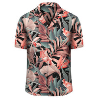 Hawaii Seamless Tropical Flower Plant Leaf Pattern Background Retro Botanical Style Hawaiian Shirt - Polynesian Pride