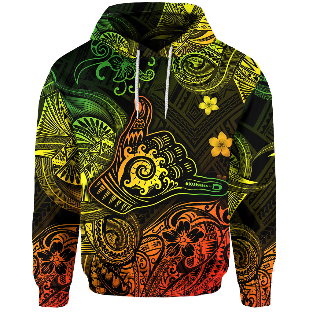 Custom Hawaii Shaka Polynesian Hoodie Unique Style Reggae LT8 - Polynesian Pride