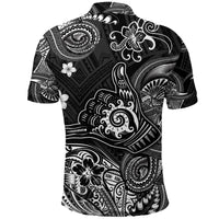 Hawaii Shaka Polynesian Polo Shirt Unique Style Black LT8 - Polynesian Pride