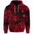 Custom Hawaii Shaka Polynesian Zip Hoodie Unique Style Red LT8 - Polynesian Pride