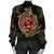 Hawaii Shark Hibiscus Gold Bomber Jacket - AH - Polynesian Pride