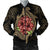 Hawaii Shark Hibiscus Gold Bomber Jacket - AH Black Unisex - Polynesian Pride