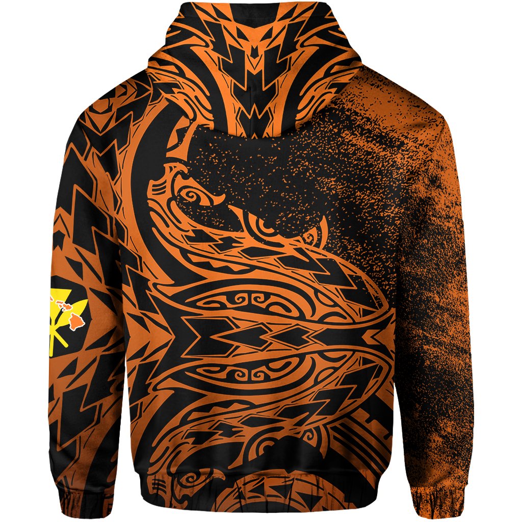Hawaii Shark Kanaka Map Polynesian Hoodie Stronger Style - Polynesian Pride