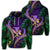 Hawaiian Shark Polynesian Tropical Hoodie Purple Unisex Art - Polynesian Pride