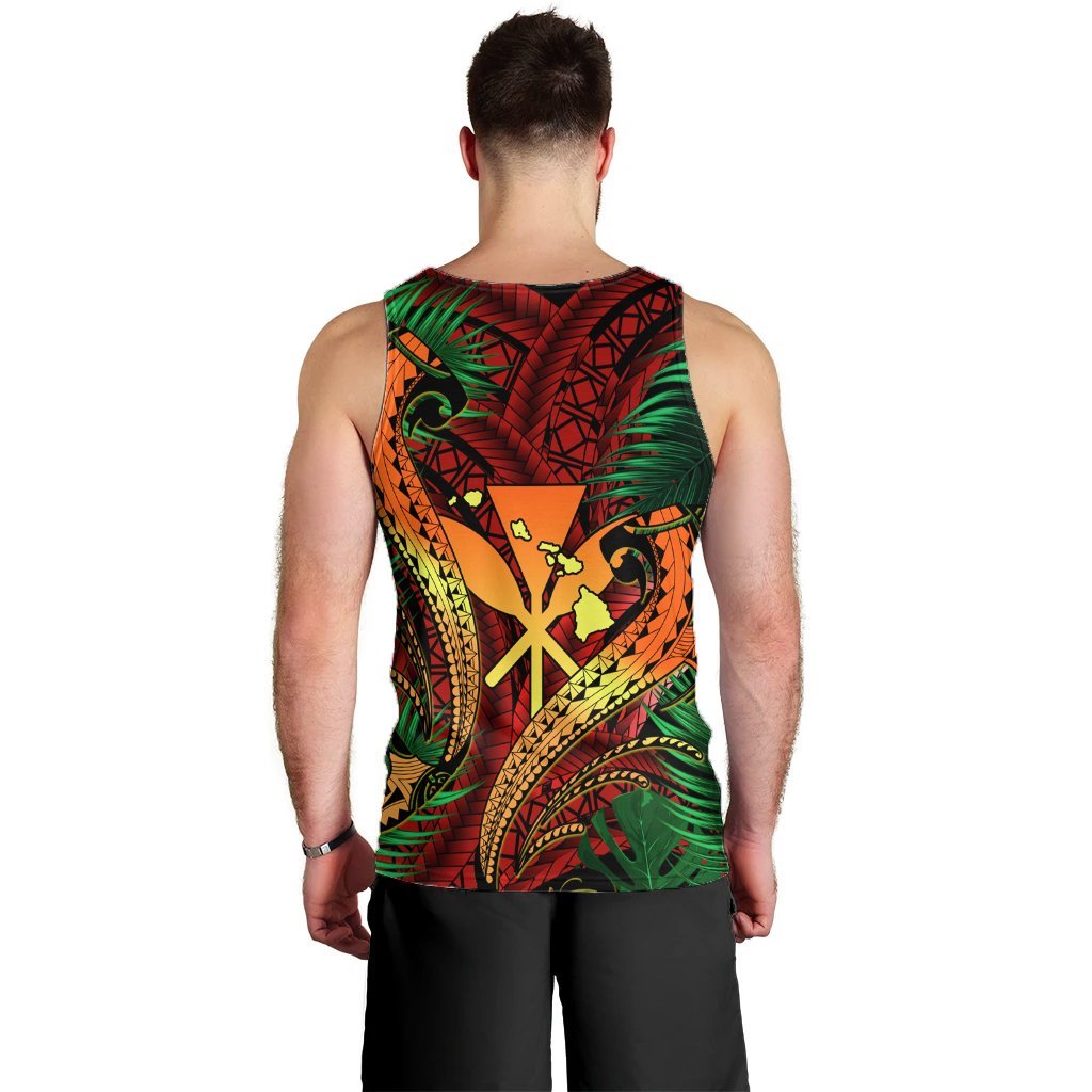 Hawaii Shark Polynesian Tropical Tank Top - Red - AH - Polynesian Pride