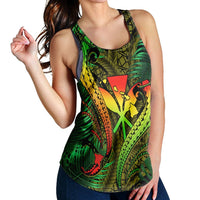 Hawaii Shark Polynesian Tropical Racerback Tank - Reggae - AH - Polynesian Pride