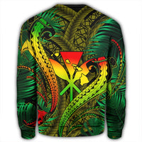 Hawaii Shark Polynesian Tropical Sweatshirt - Reggae - AH - Polynesian Pride