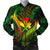 Hawaii Shark Polynesian Tropical Bomber Jacket - Reggae - AH Black Unisex - Polynesian Pride