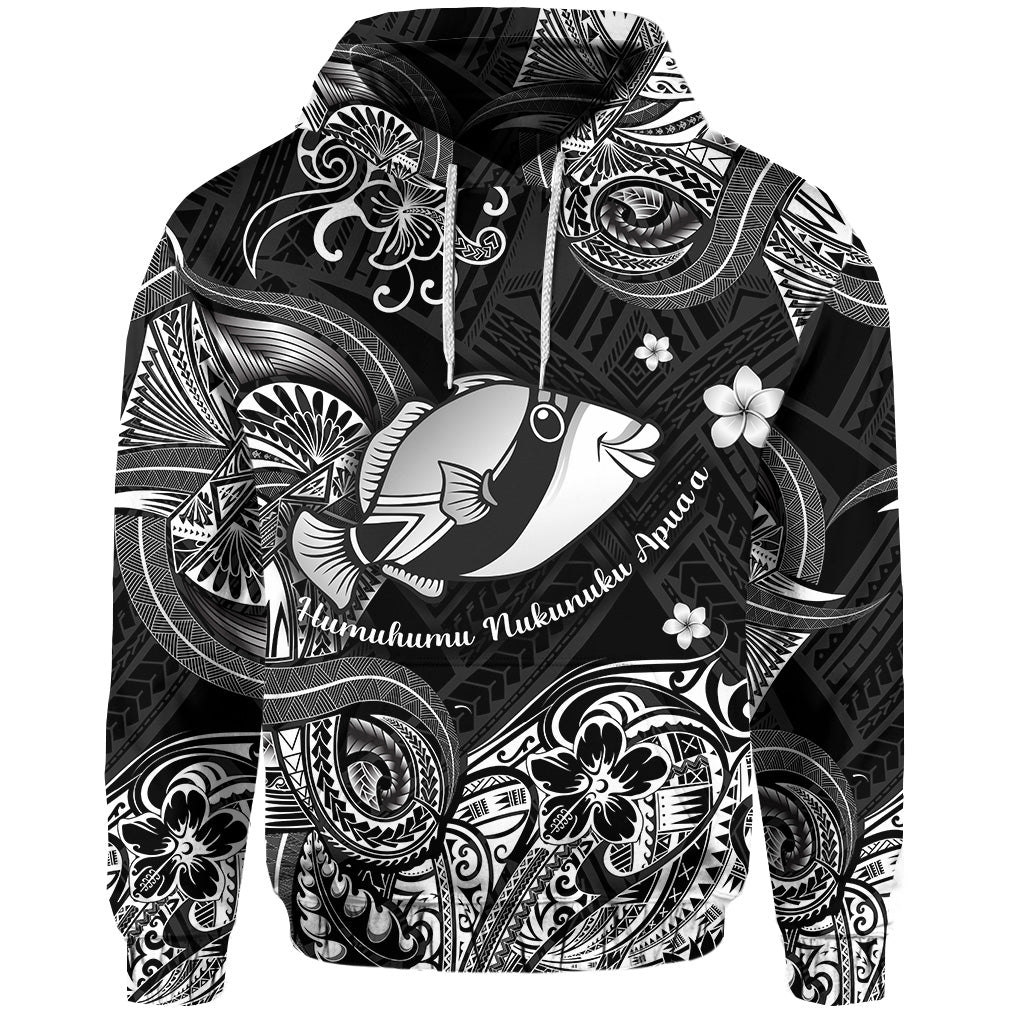 Custom Hawaii State Fish: Humuhumu Nukunuku Apuaa Polynesian Hoodie Unique Style Black LT8 - Polynesian Pride