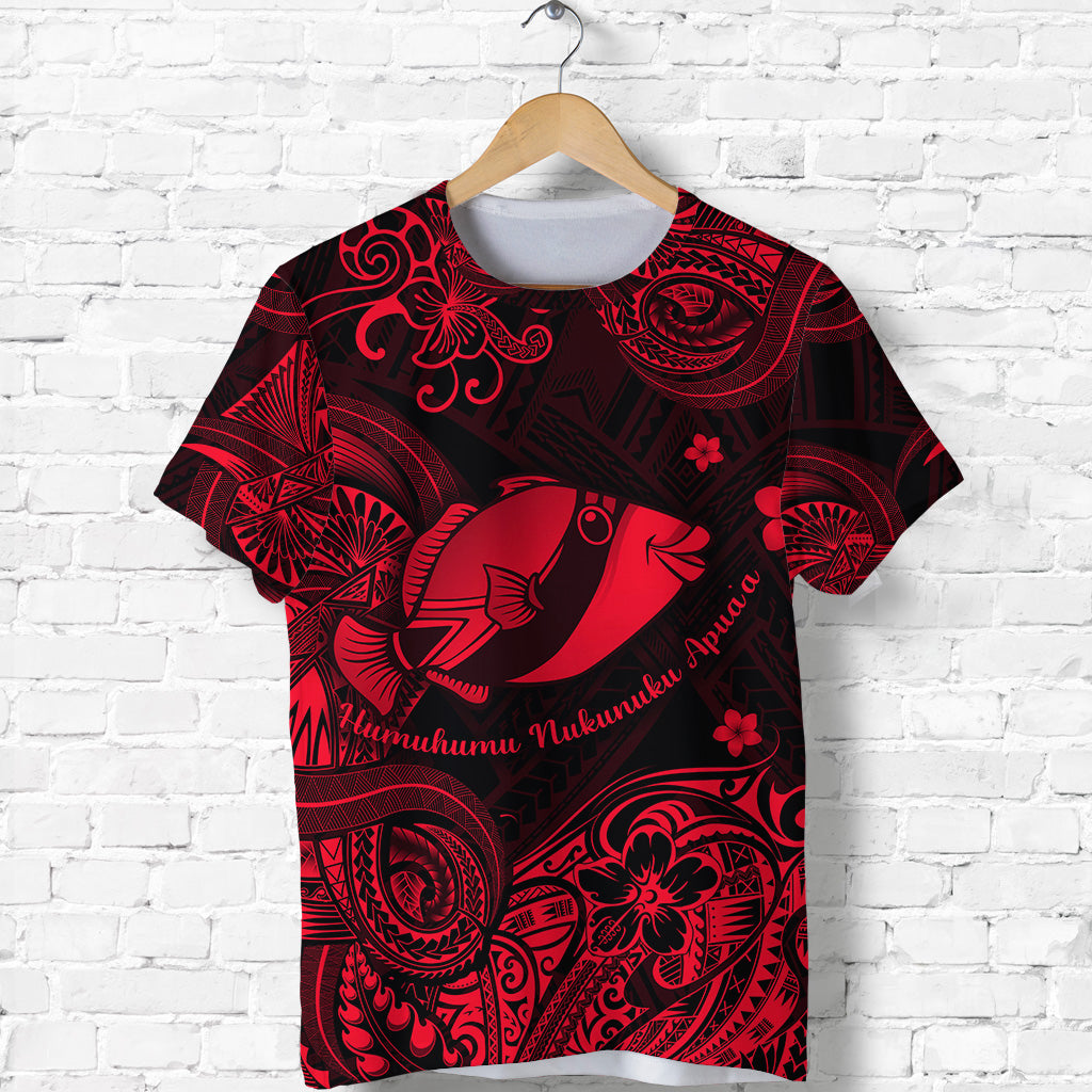 Hawaii State Fish: Humuhumu Nukunuku Apuaa Polynesian T Shirt Unique Style Red LT8 - Polynesian Pride