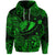 Custom Hawaii State Fish: Humuhumu Nukunuku Apuaa Polynesian Zip Hoodie Unique Style Green LT8 - Polynesian Pride