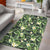 Hawaii Summer Plumerias Flowers Palm Tree Monstera Leaves Area Rug - AH - Polynesian Pride