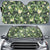 Hawaii Summer Plumerias Flowers Palm Tree Monstera Leaves. Hawaii Car Sun Shade Auto Sun Shade Universal Fit White - Polynesian Pride