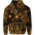 Hawaii Surfing Polynesian Zip Hoodie Unique Style Gold LT8 - Polynesian Pride