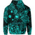 Hawaii Surfing Polynesian Zip Hoodie Unique Style Turquoise LT8 - Polynesian Pride