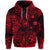 Custom Hawaii Surfing Polynesian Zip Hoodie Unique Style Red LT8 - Polynesian Pride