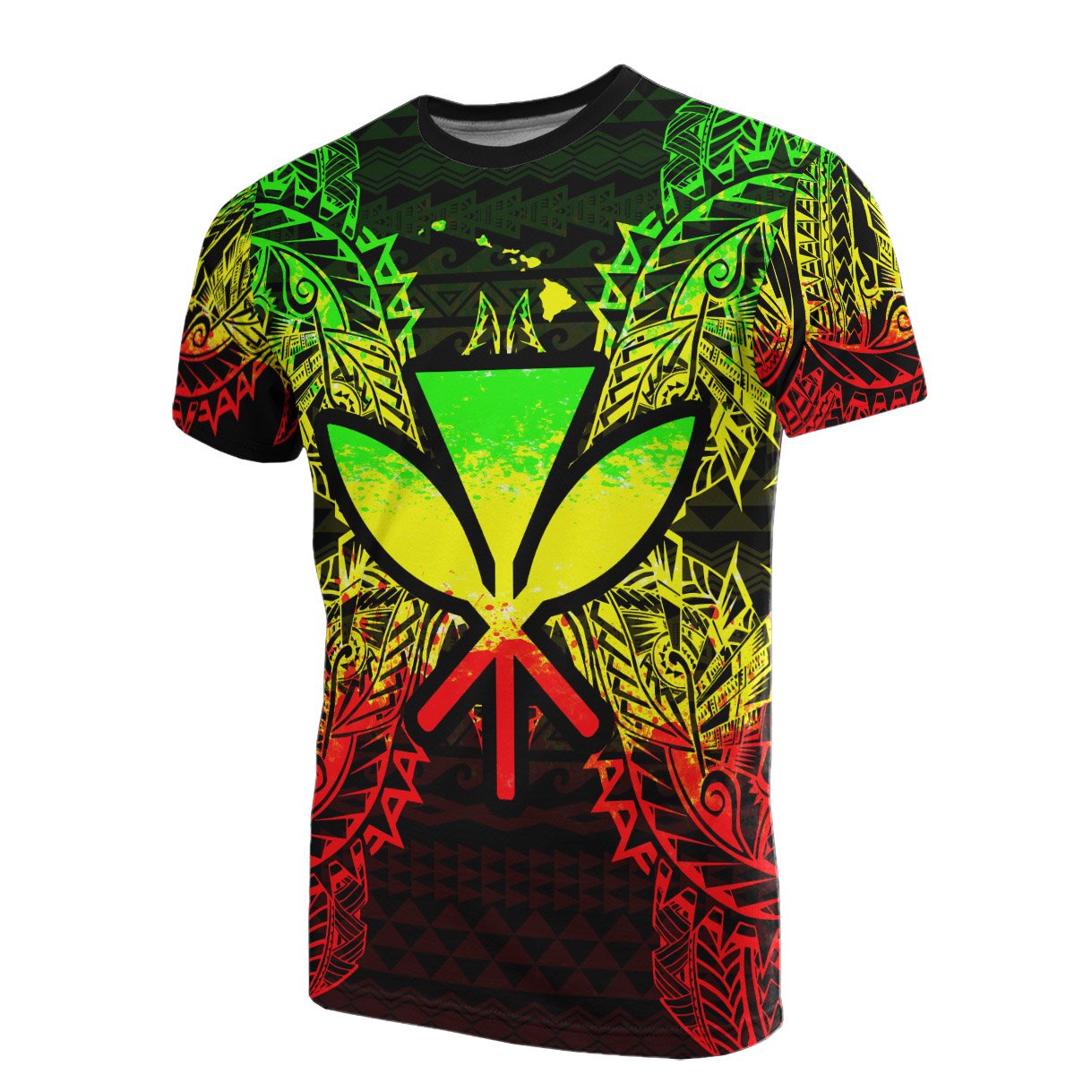 Hawaii T Shirt Polynesian Kanaka Maoli Map Reggae Unisex Reggae - Polynesian Pride