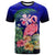 Hawaii T Shirt The Flamingo Hibiscus Unisex Blue - Polynesian Pride