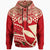 Hawaii Hoodie Polynesian Pattern Vintage Style Red Color Unisex Red - Polynesian Pride