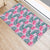 Hawaii Tropical Flowers Palm Leaves Hibiscus Strips Hawaii Door Mat - Polynesian Pride