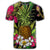 Hawaii Tropical Flowers Pineapple T Shirt - Polynesian Pride