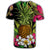 Hawaii Tropical Flowers Pineapple T Shirt - Polynesian Pride