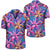 Hawaii Tropical Flowers Pink Hawaiian Shirt Unisex Black - Polynesian Pride