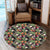 Hawaii Tropical Flowers Watercolor. Round Carpet - AH Round Carpet Luxurious Plush - Polynesian Pride