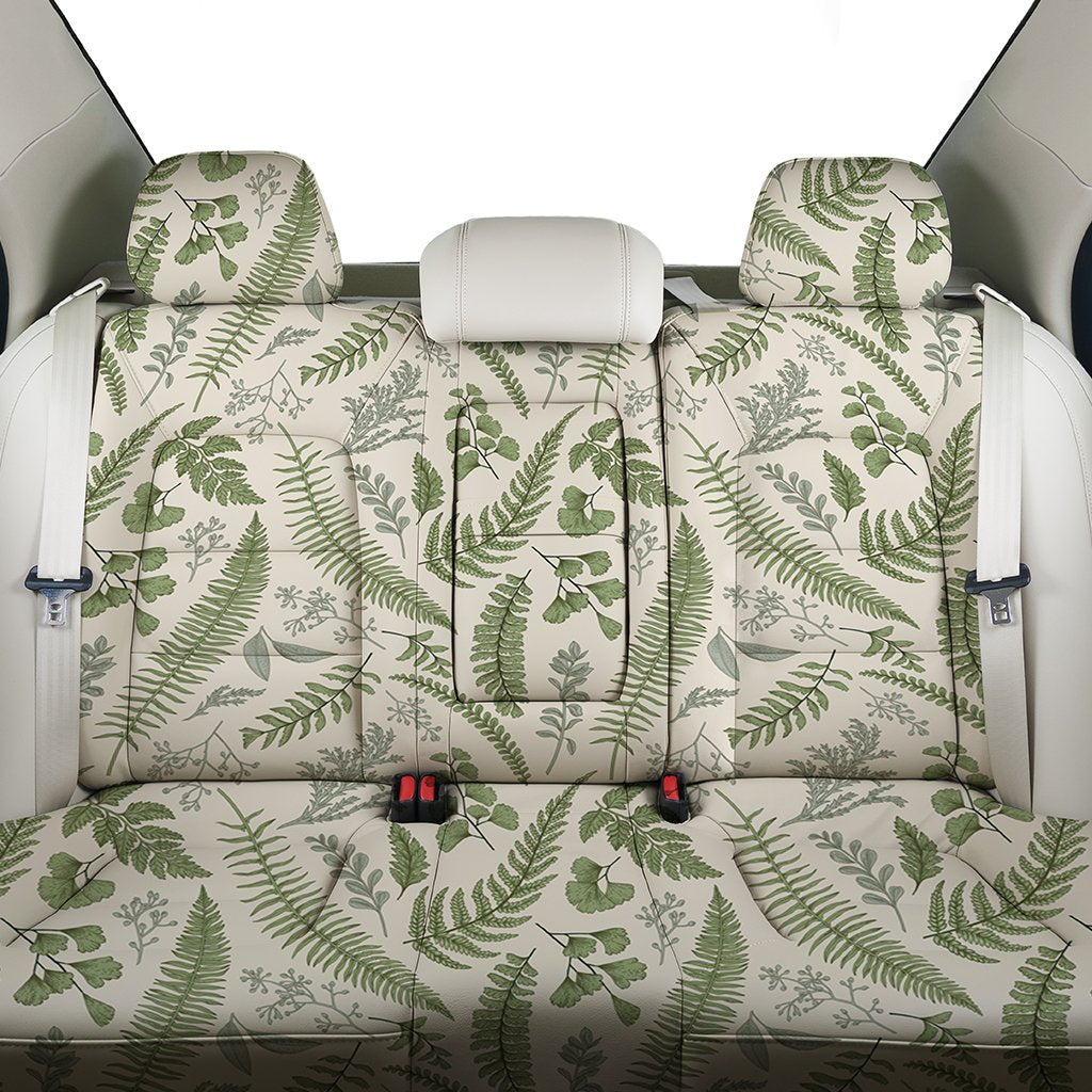 Hawaii Tropical Green Pattern Back Seat Cover - Polynesian Pride