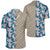 Hawaii Tropical Hibiscus Blue Lauhala Moiety Hawaiian Shirt Unisex Art - Polynesian Pride