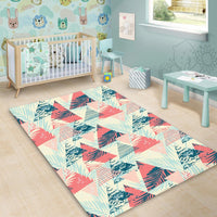Hawaii Tropical Leaf Triangle Pattern Area Rug - AH - Polynesian Pride