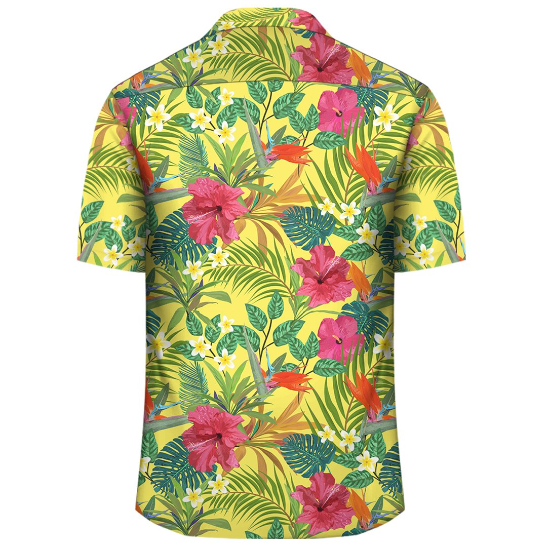 Hawaii Tropical Leaves And Flowers Hawaiian Shirt - Polynesian Pride
