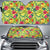Hawaii Tropical Leaves And Flowers Hawaii Car Sun Shade Auto Sun Shade Universal Fit White - Polynesian Pride