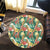 Hawaii Tropical Leaves Flowers And Birds Floral jungle Round Carpet - AH - Polynesian Pride