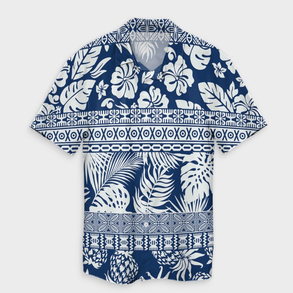 Hawaii Tropical Pattern Hawaiian Shirt - AH Unisex Black - Polynesian Pride