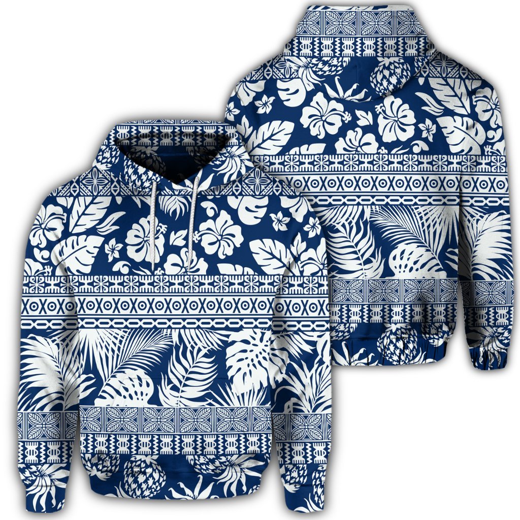 Hawaiian Tropical Pattern Hoodie Unisex Art - Polynesian Pride