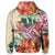 Hawaiian Tropical Turtle Beige Hoodie - Polynesian Pride