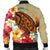 Hawaii Tropical Turtle Hibiscus And Plumeria Bomber Jacket - AH - Polynesian Pride