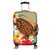 Hawaii Tropical Turtle Hibiscus And Plumeria Luggage Covers - AH Black - Polynesian Pride