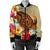 Hawaii Tropical Turtle Hibiscus And Plumeria Bomber Jacket - AH - Polynesian Pride