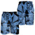 Hawaii Turtle Men's Shorts Polynesian Hibiscus Art Ver 2.0 Blue - AH - Polynesian Pride